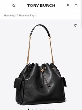✨ LARGE CHARLIE QUILTED DRAWSTRING SHOULDER BAG- Black, Sold Out ✨